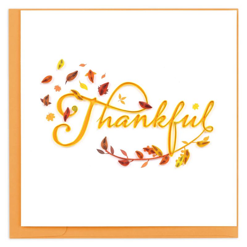 Thankful Quilled Card