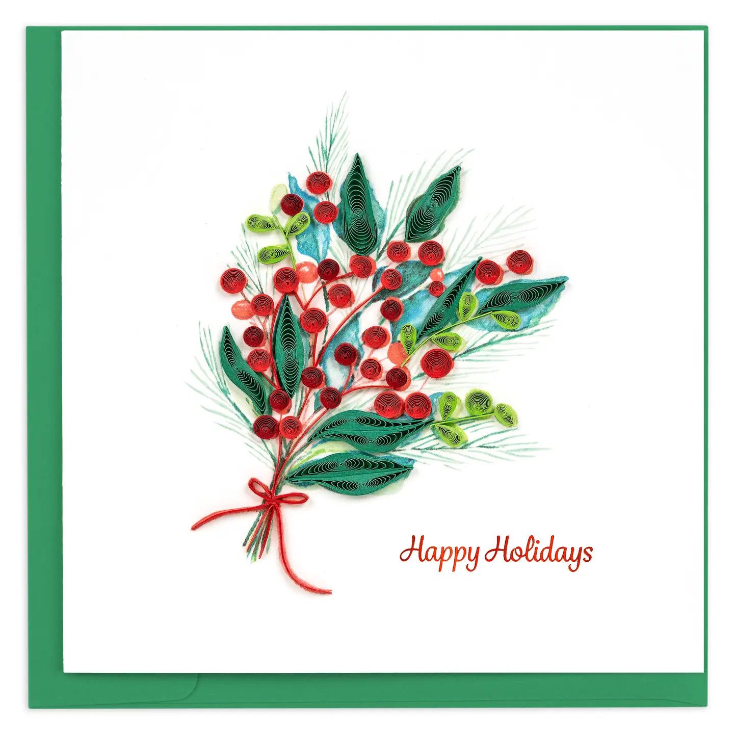 Holly Berry Bunch Quilled Card