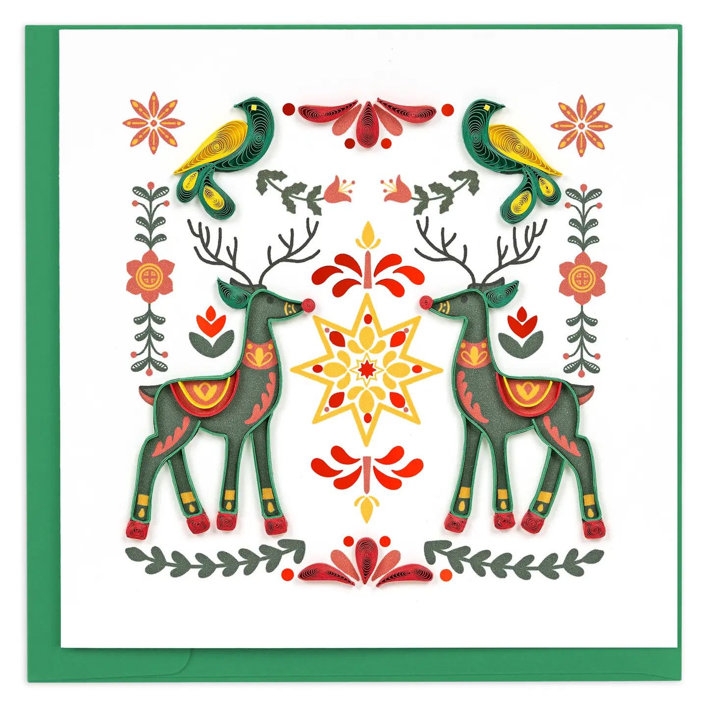 Scandinavian Christmas Quilled Card