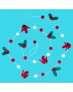 Cardinal Felt Garland 60&quot;