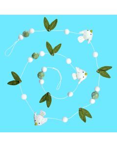 Peace Dove Felt Garland 60&quot;