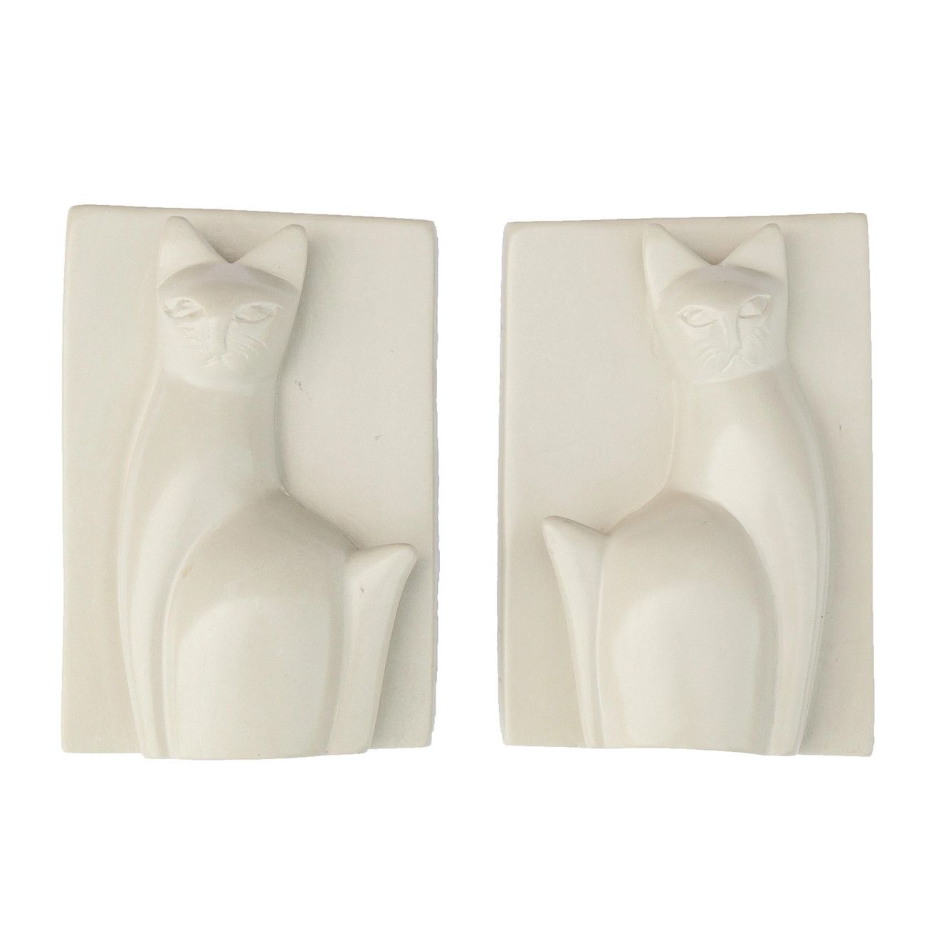 Kisii Stone Cat Bookends