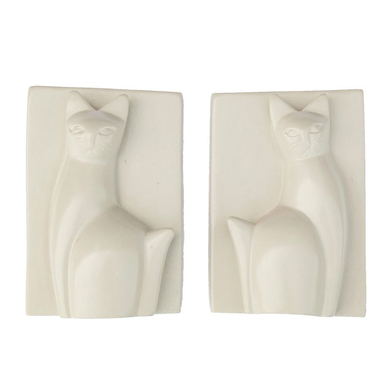Kisii Stone Cat Bookends