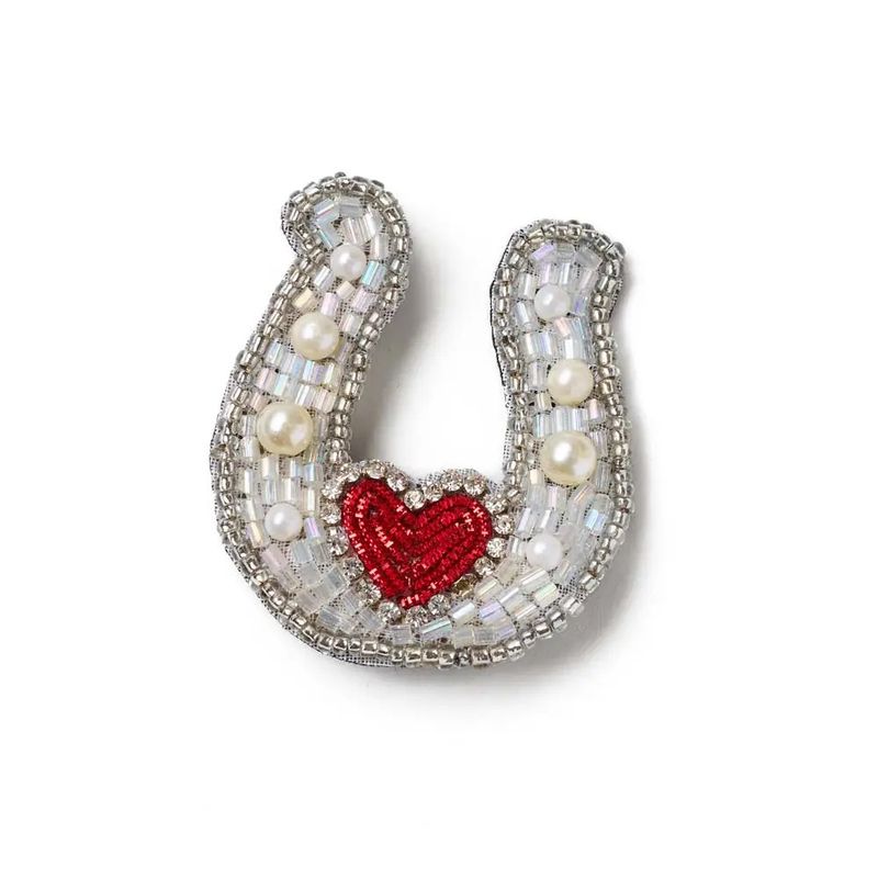 Bala Mani Horseshoe Brooch