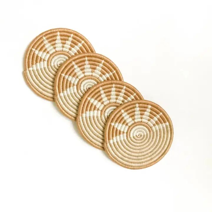 Zupita Hand Woven Coasters Set of Four