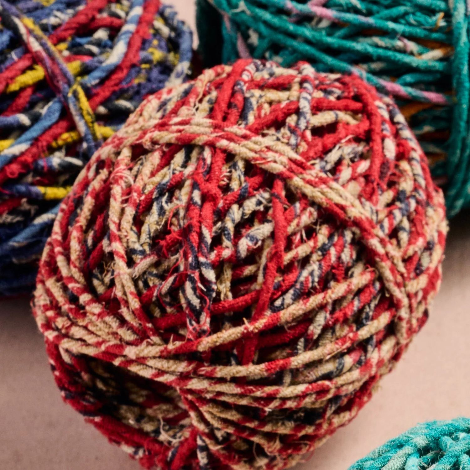 Recycled Sari Twine Ball