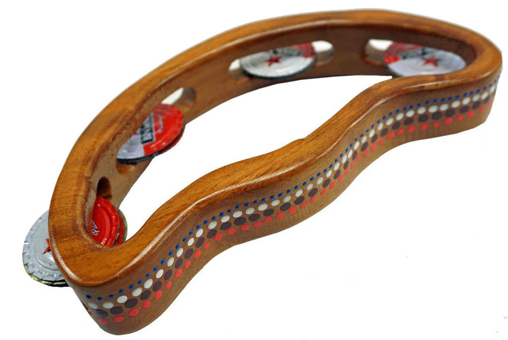 Half Moon Bottle Cap Tamborine