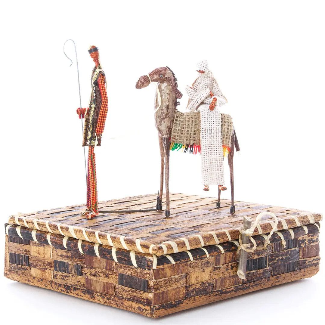 Banana Fiber Leaving For Egypt Nativity