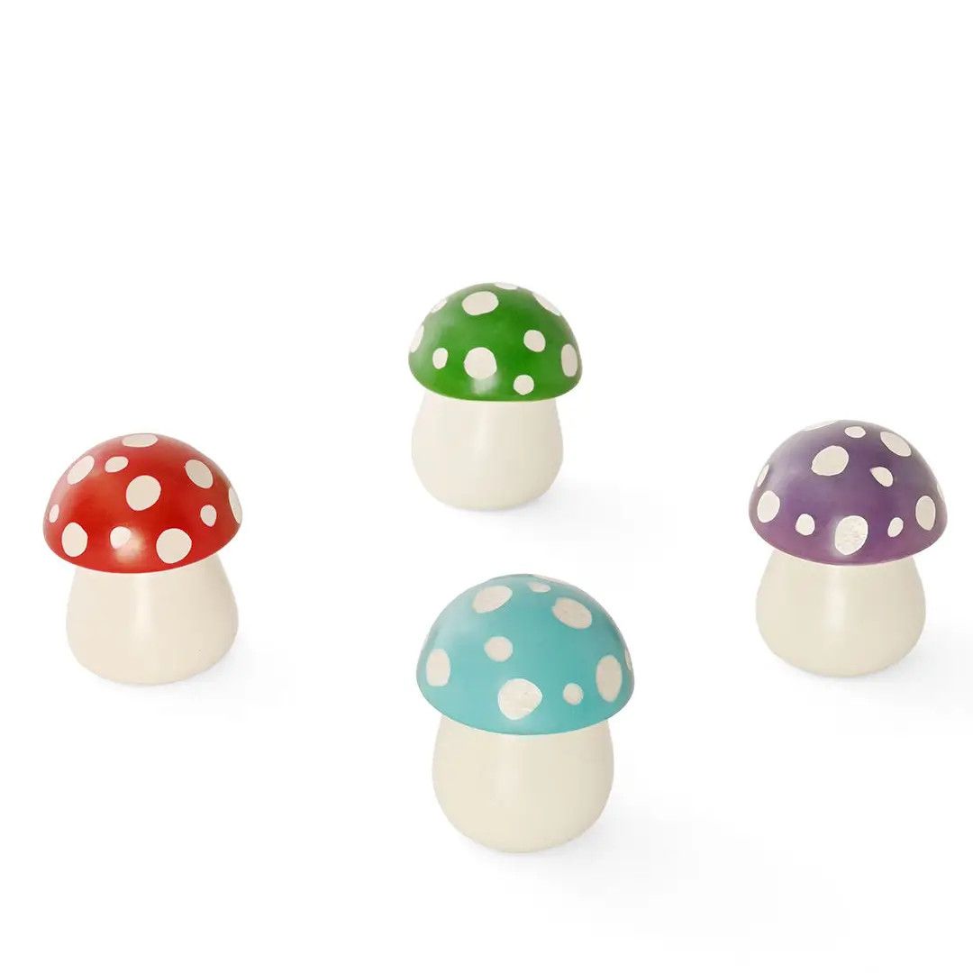 Soapstone Colorful Mushroom