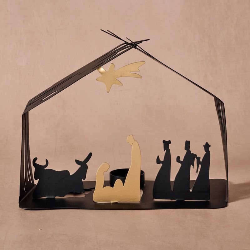 Iron Silhouette Nativity