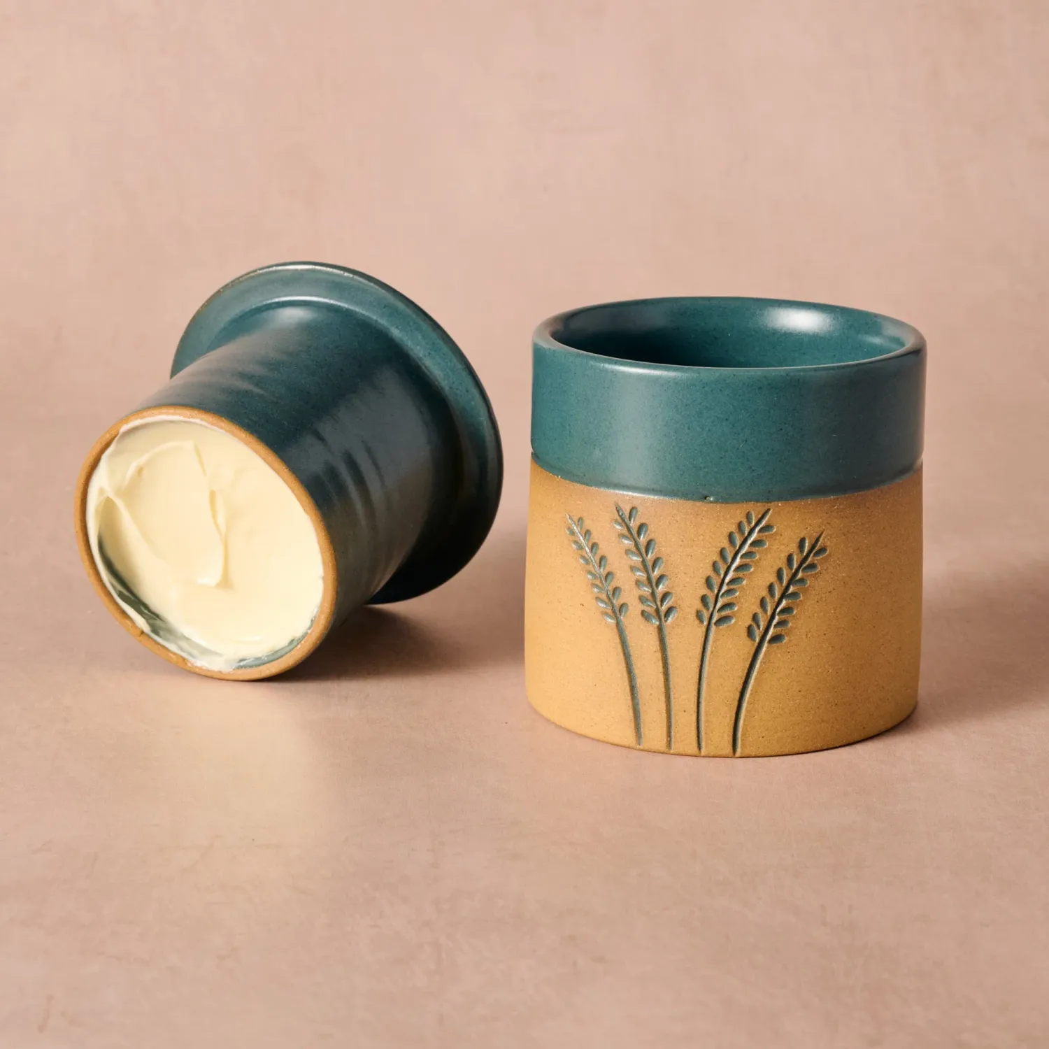 Wheat Stalk Butter Crock
