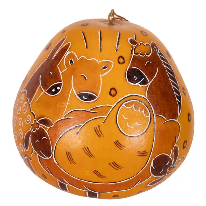 Gourd Adoring Baby Ornament