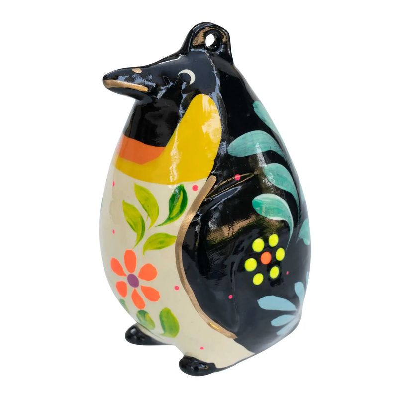 Confetti Ceramic Penguin Ornament