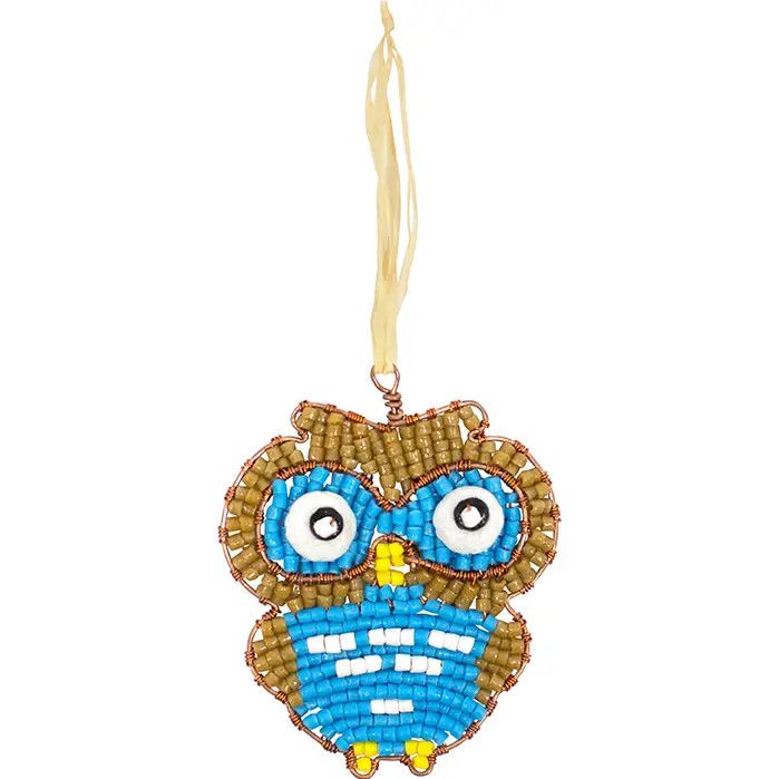 Beaded Owl Ornament
