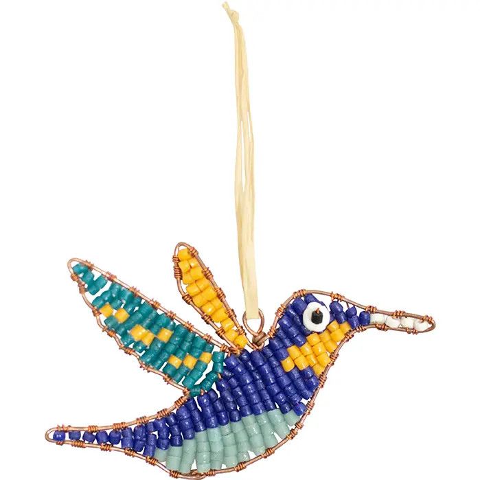Beaded Hummingbird Ornament