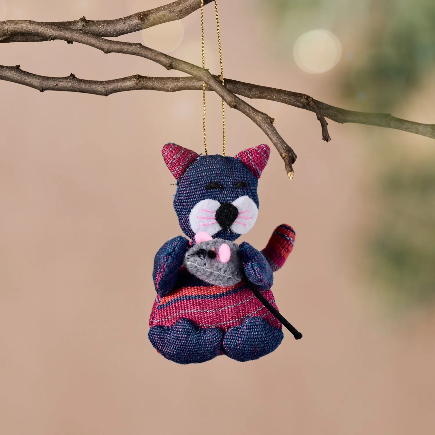Cat &amp; Mouse Ornament