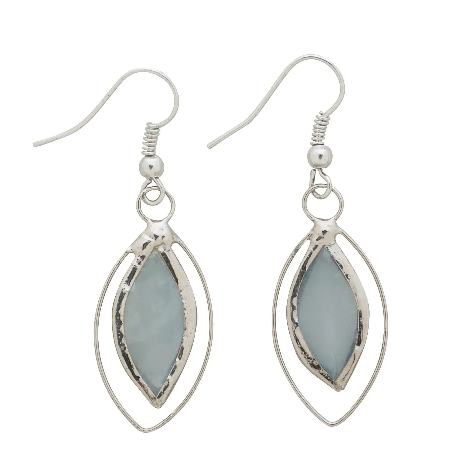 Delicate Teardrop Capiz Earrings
