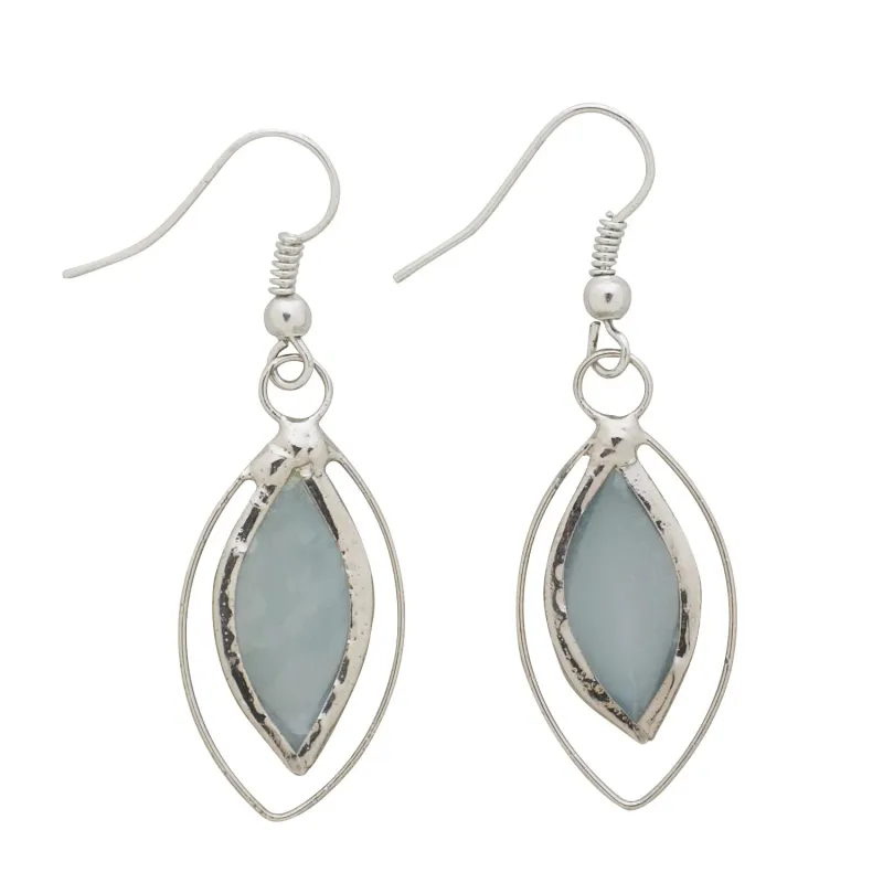 Delicate Teardrop Capiz Earrings
