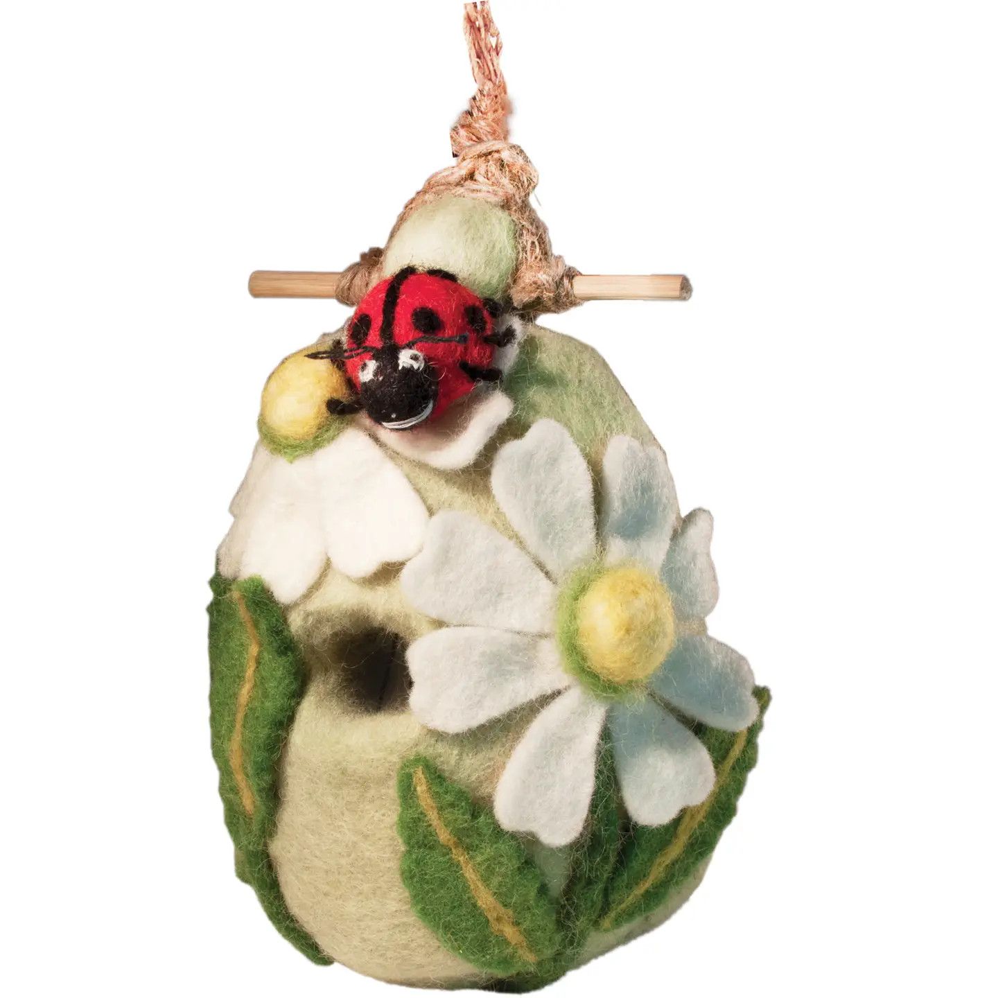 Ladybug Felted Birdhouse
