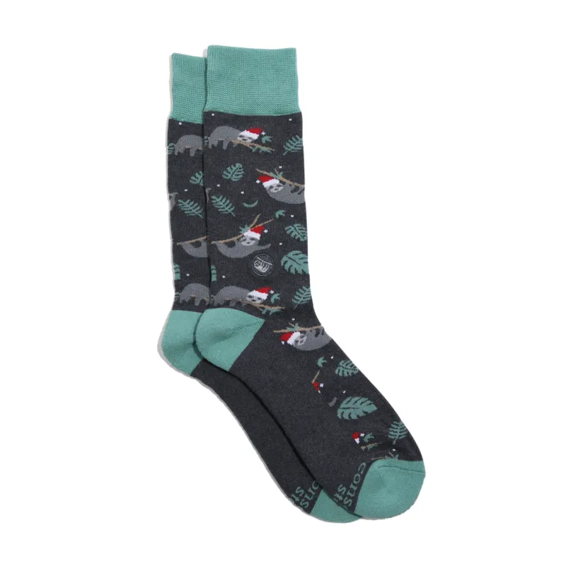 Crew Socks That Protect Sloths Holiday
