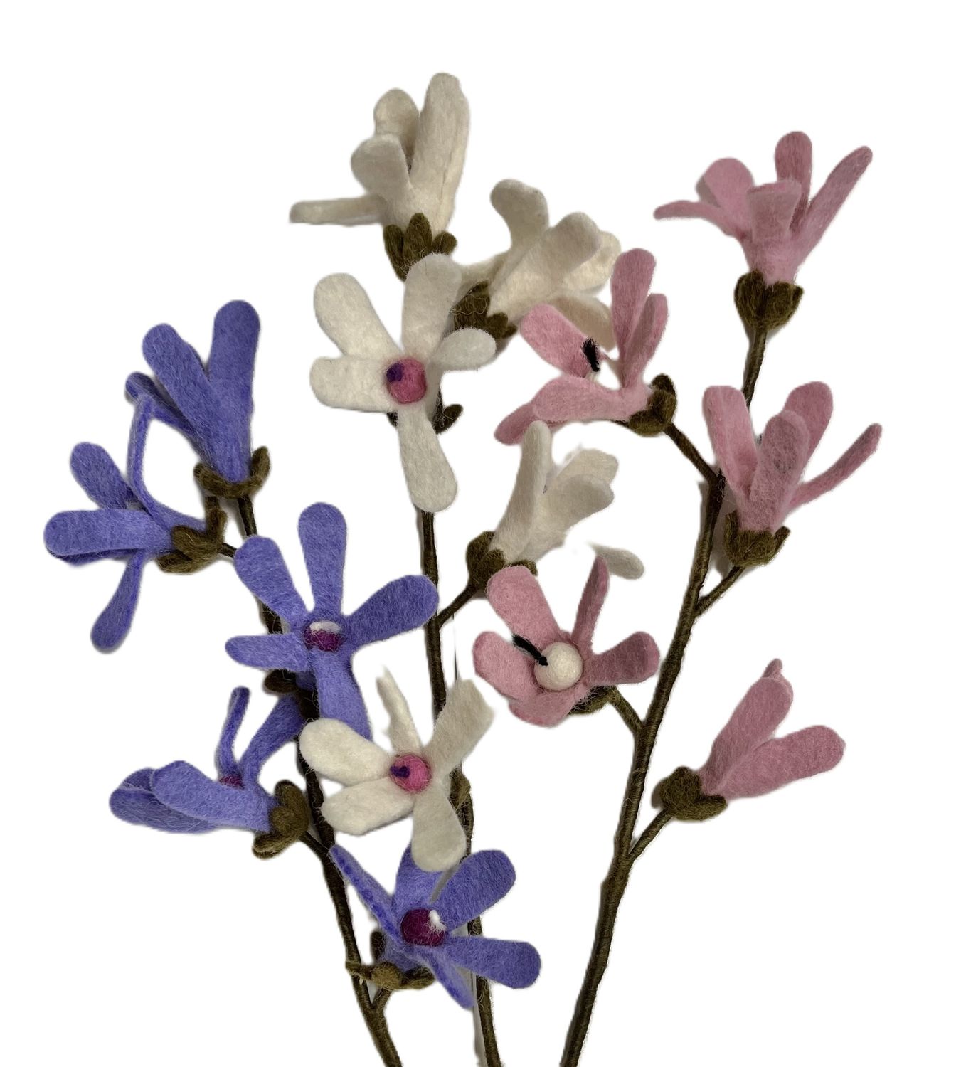 Felt Flower Stem Jasmine