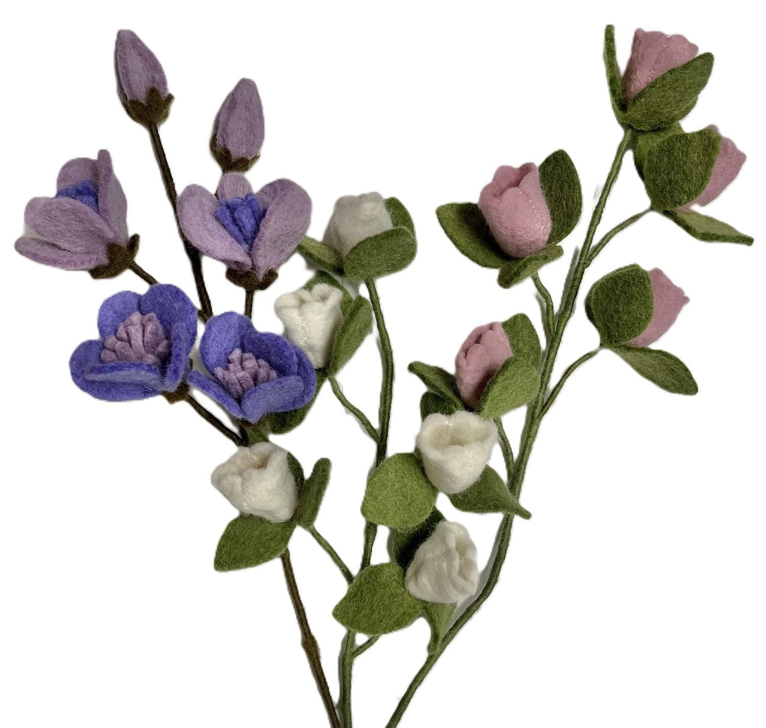Felt Flower Stem Bellflower