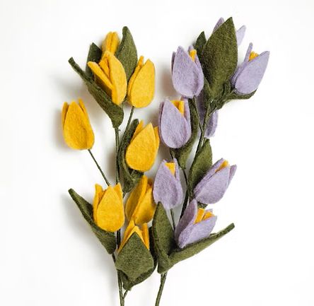 Felt Flower Stem Tulip