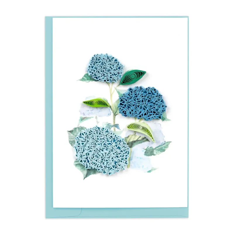 Wild Hydrangea Quilled Gift Enclosure Card