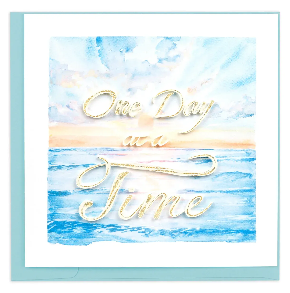 One Day At A Time Quilled Card