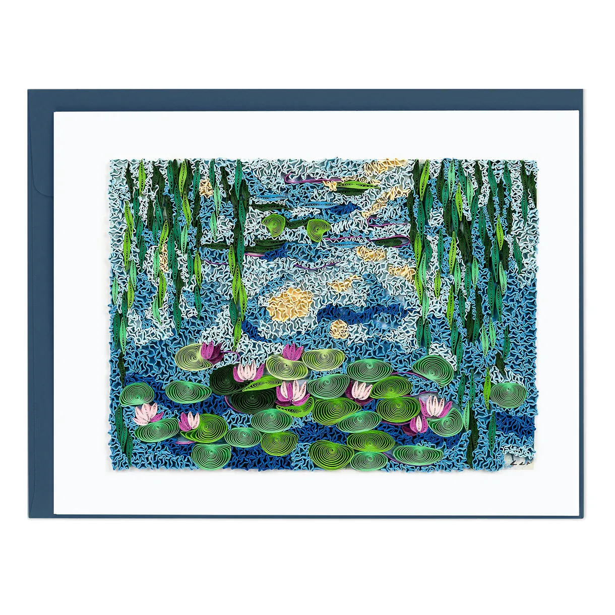 Artist Series Water Lilies Quilled Card