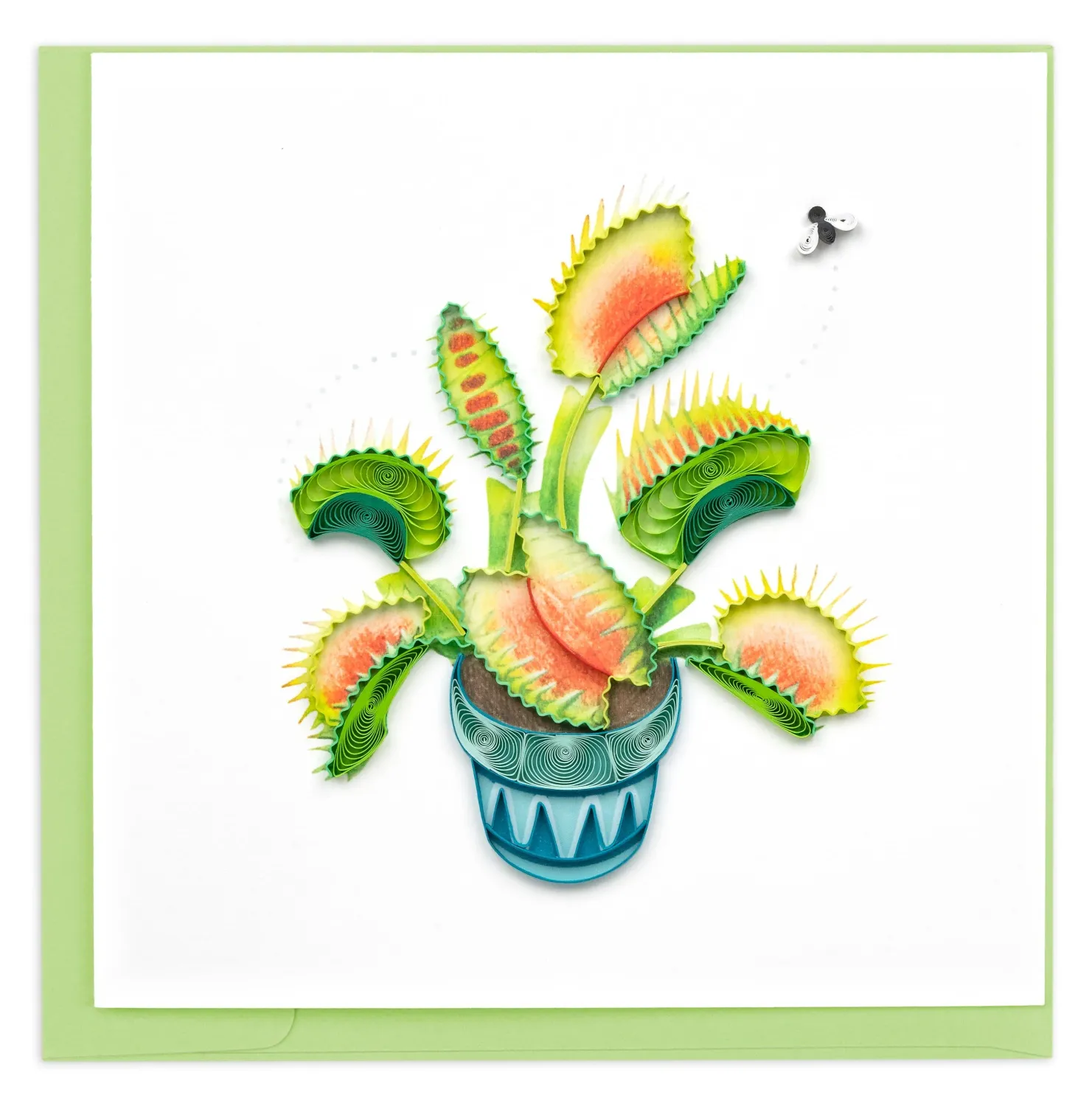 Venus Flytrap Quilled Card