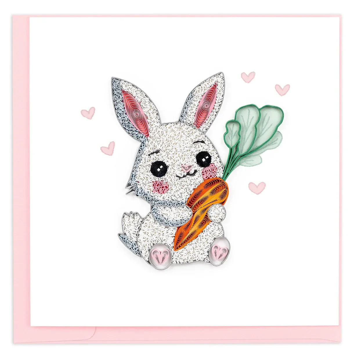 Kawaii Bunny Quilled Card