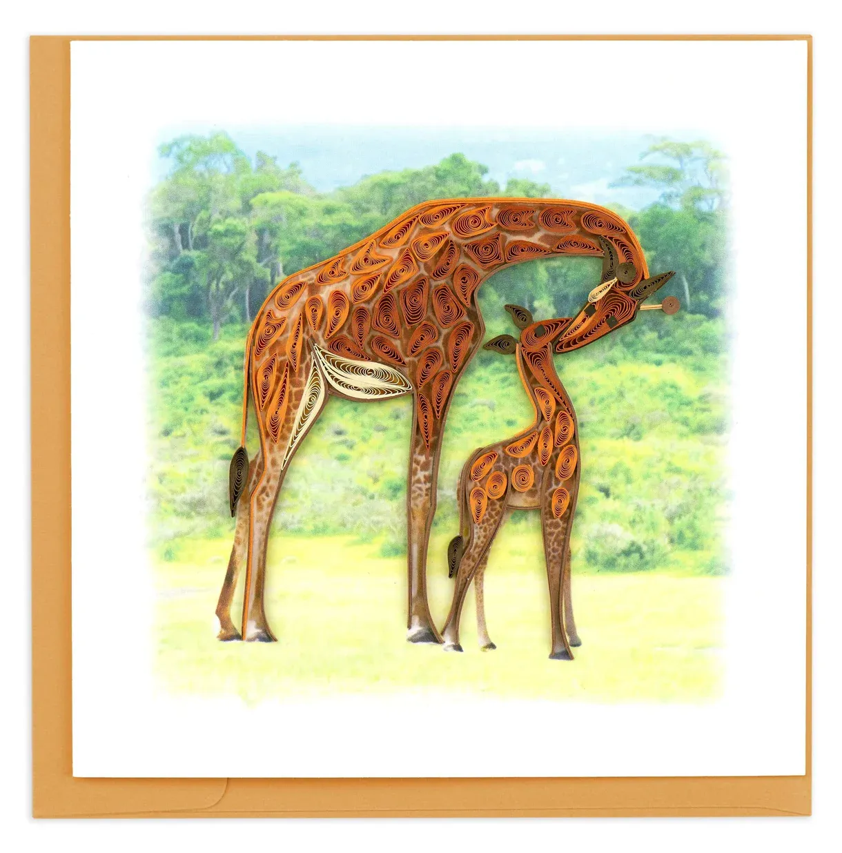 Giraffe Quilled Card