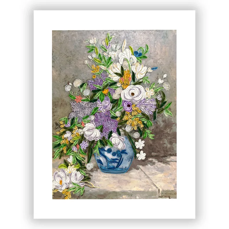 Artist Series Spring Bouquet Quilled Wall Art 11x15