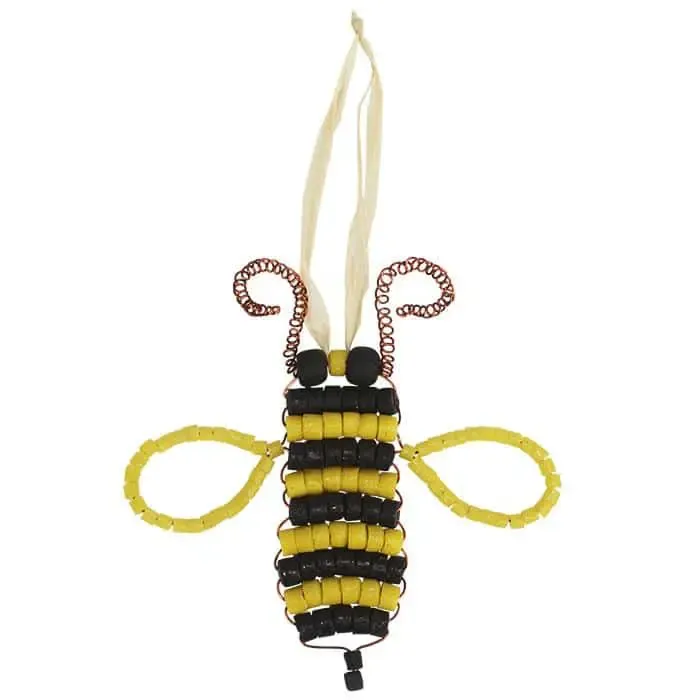 Beaded Bumble Bee Ornament