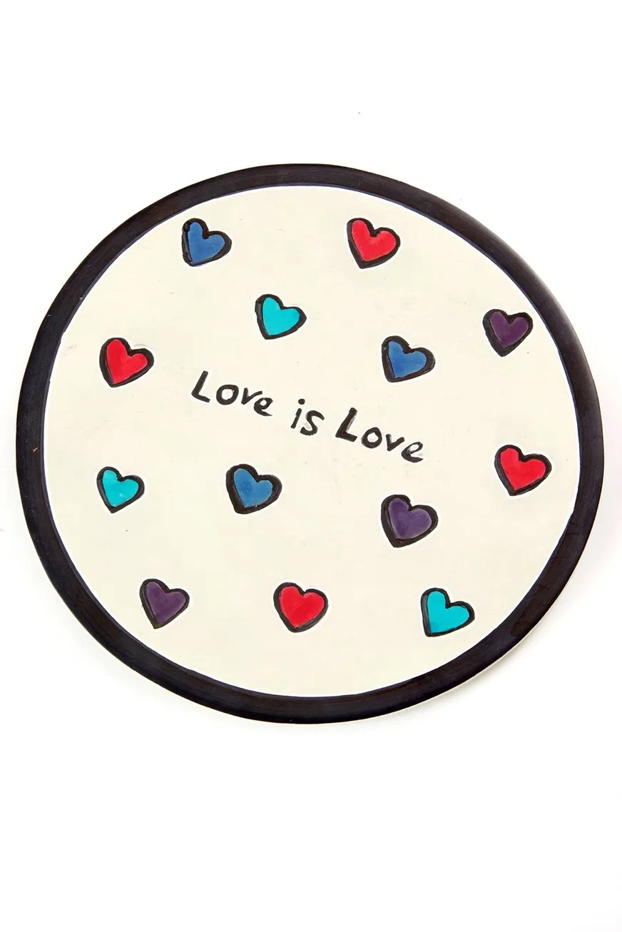 Soapstone Plate Love Is Love