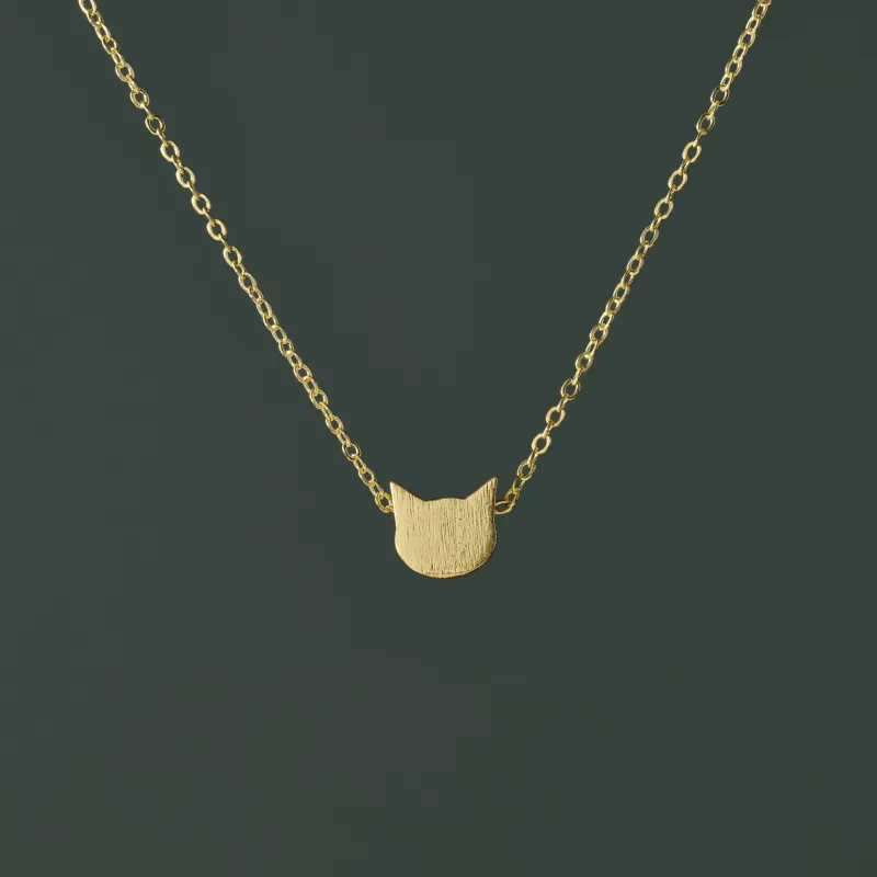 Kitty Face Necklace