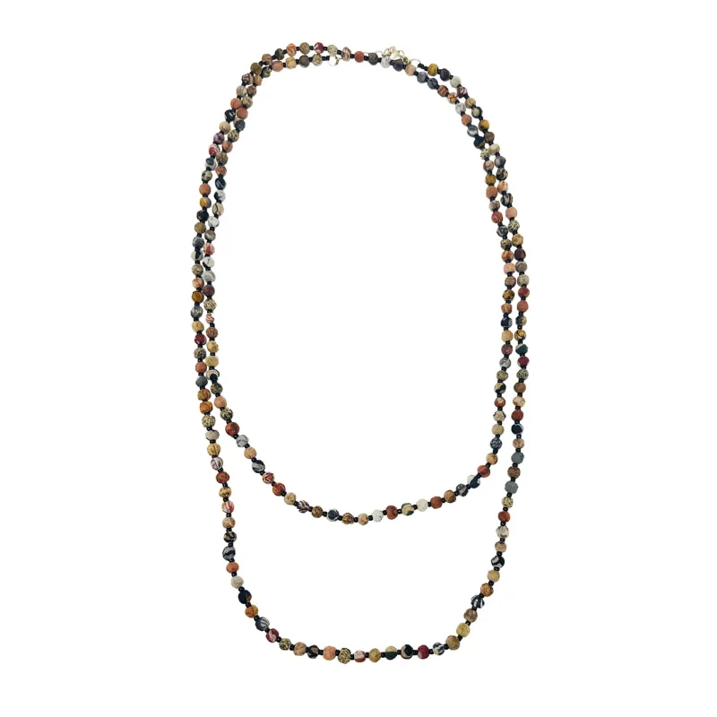 Desertscape Kantha Long Necklace