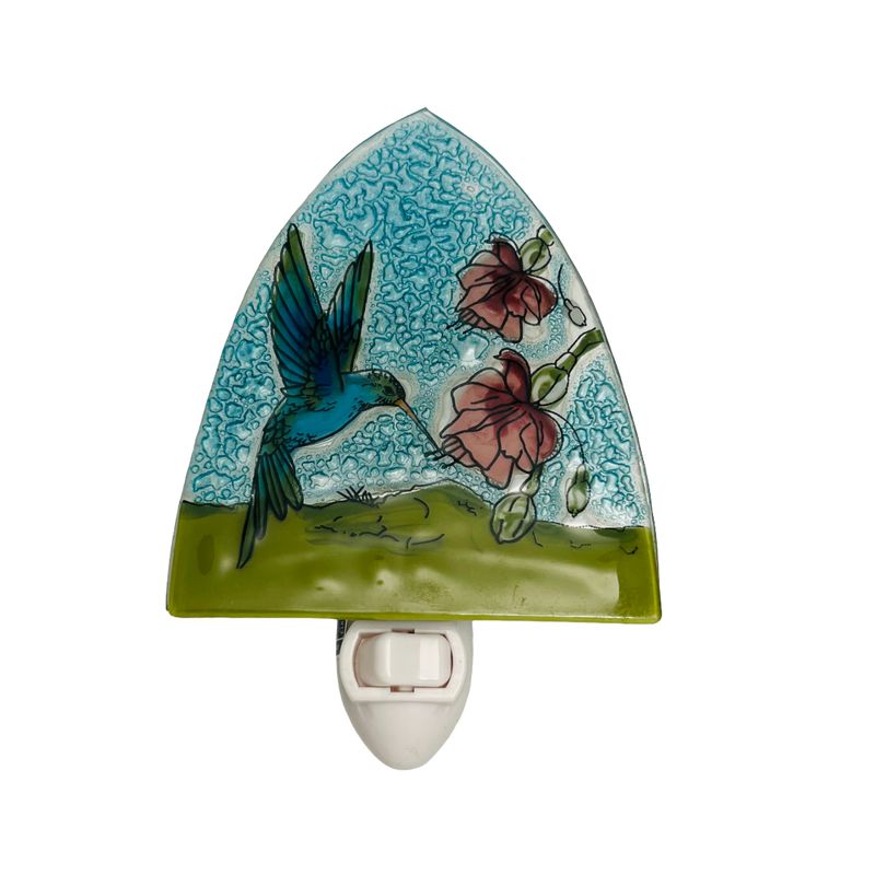 Hummingbird w/Pink Flower Nightlight