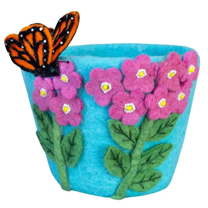 Monarch Bouquet Felt Pot