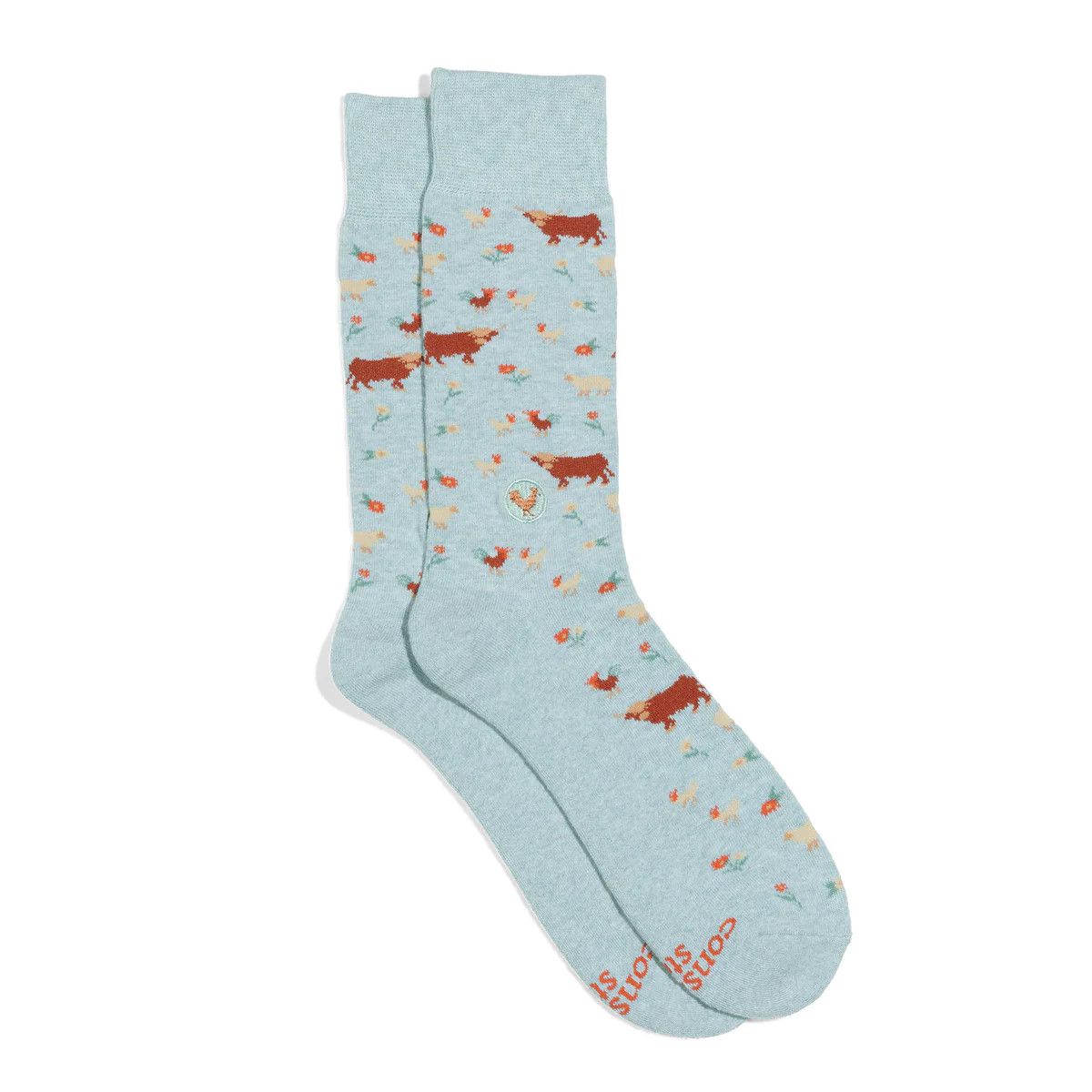 Crew Socks That Save Farm Animals, Size: Small