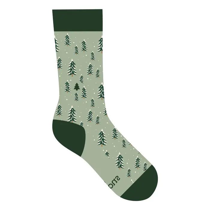 Crew Socks That Plant Snowy Trees, Size: Small