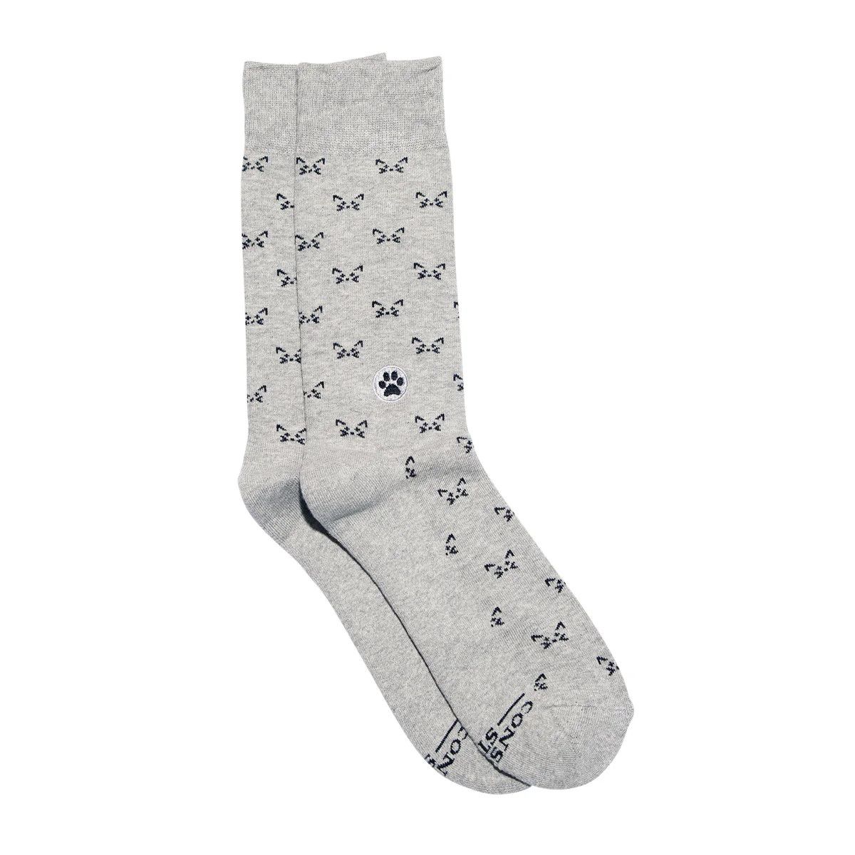 Crew Socks That Save Cats Clever Kittens, Size: Small