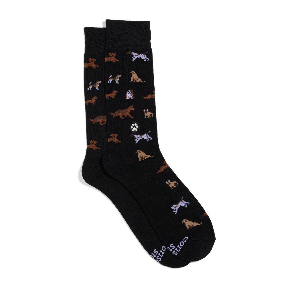 Crew Socks That Save Dogs Paw Parade, Size: Small