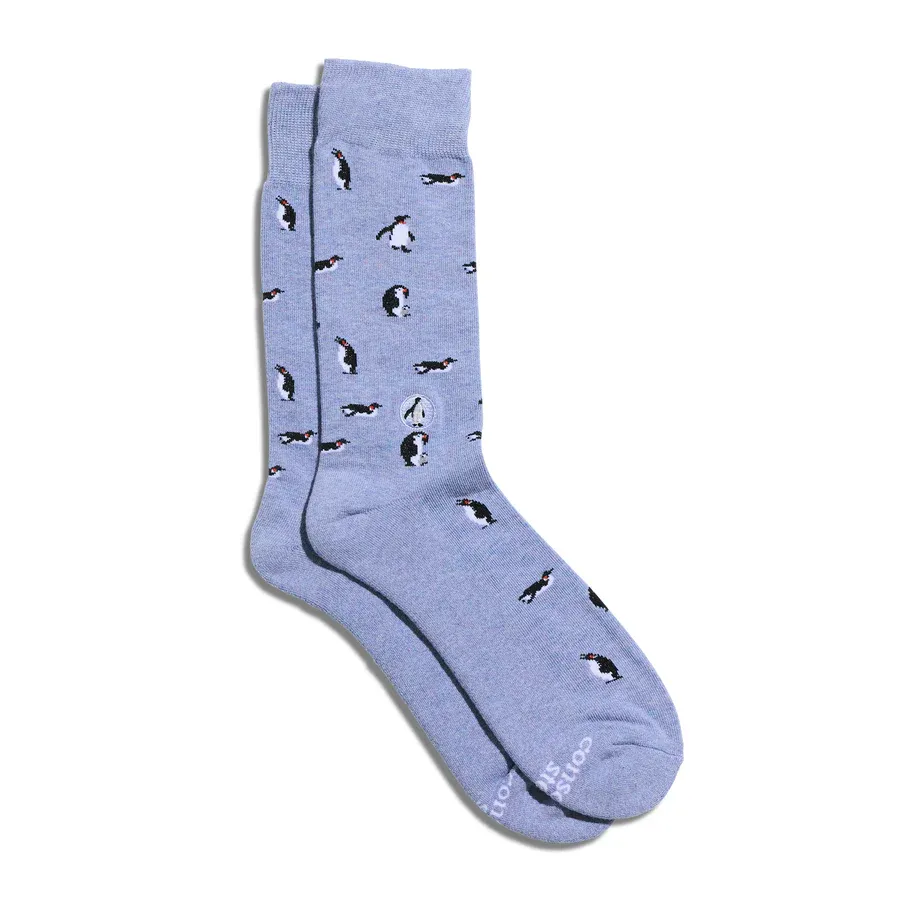 Crew Socks That Protect Penguins, Size: Small