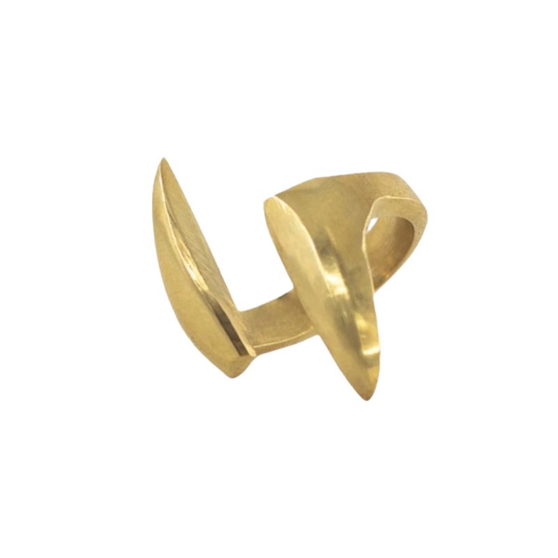 Umbo Adjustable Brass Ring