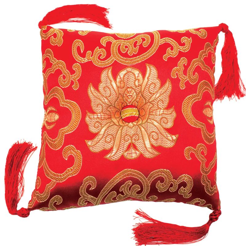 Brocade Singing Bowl Cushion 7"