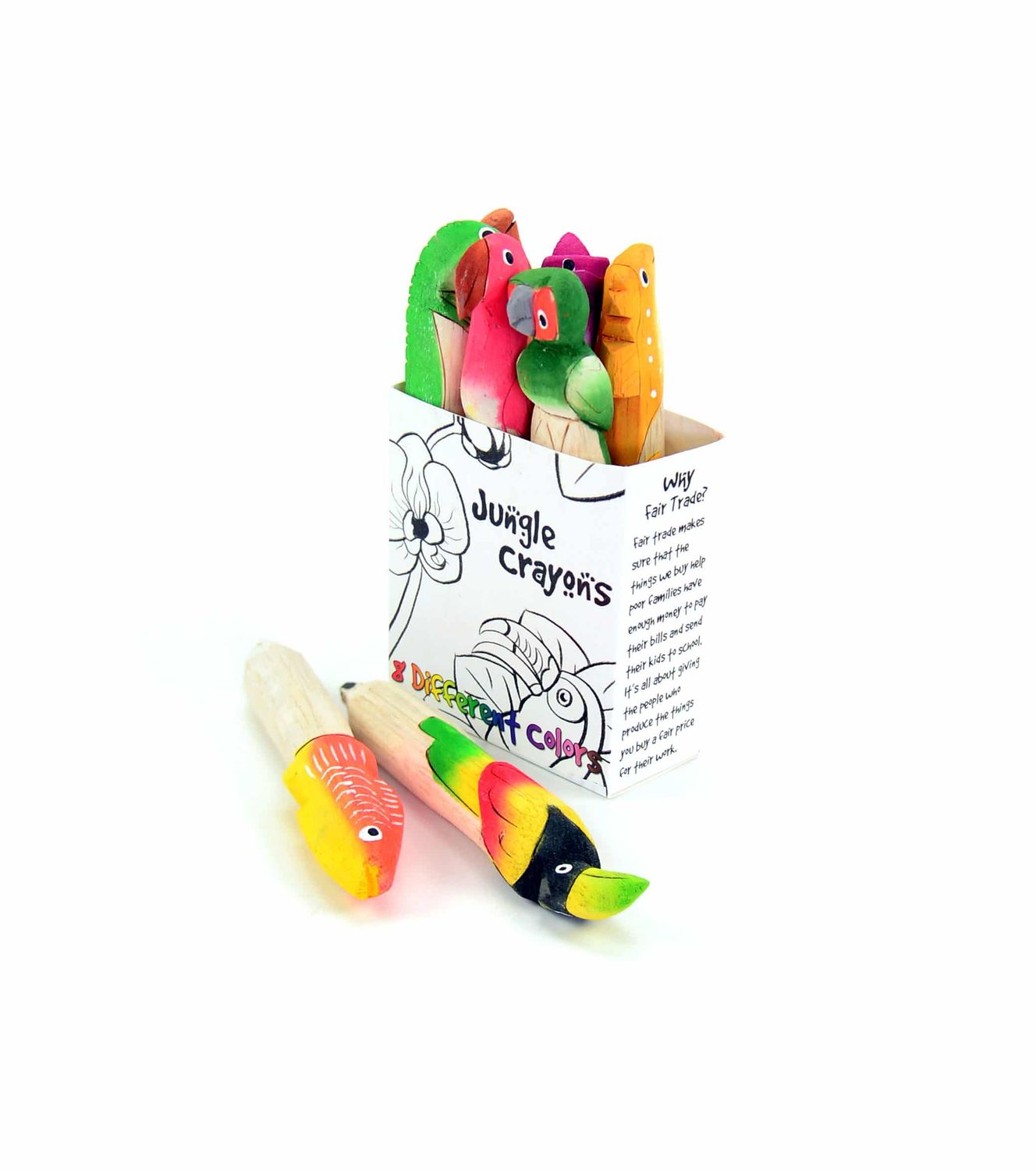 Balsa Wood Crayons Animals