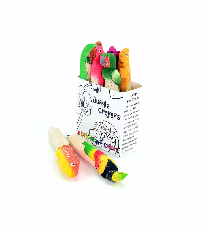 Balsa Wood Crayons Animals
