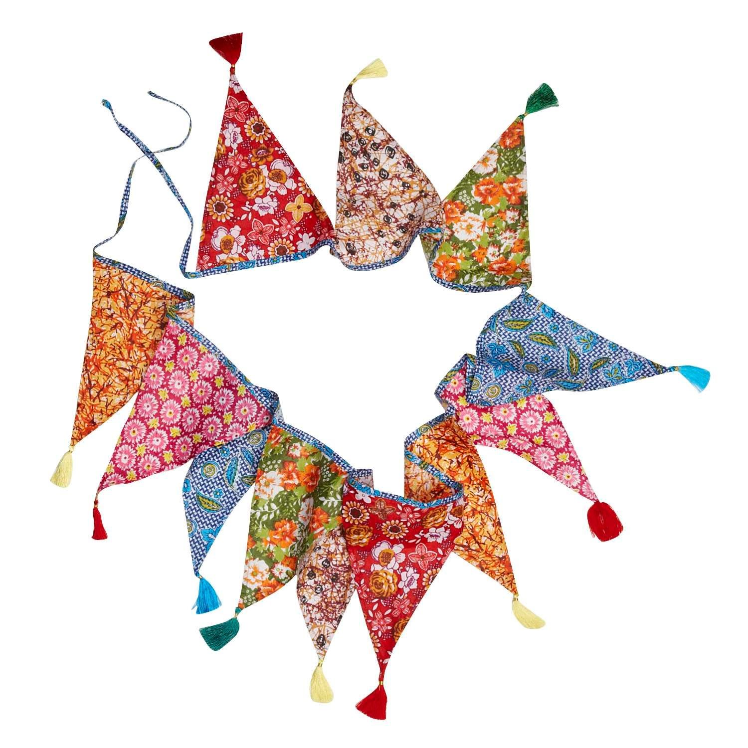 Upcycled Pennant Garland